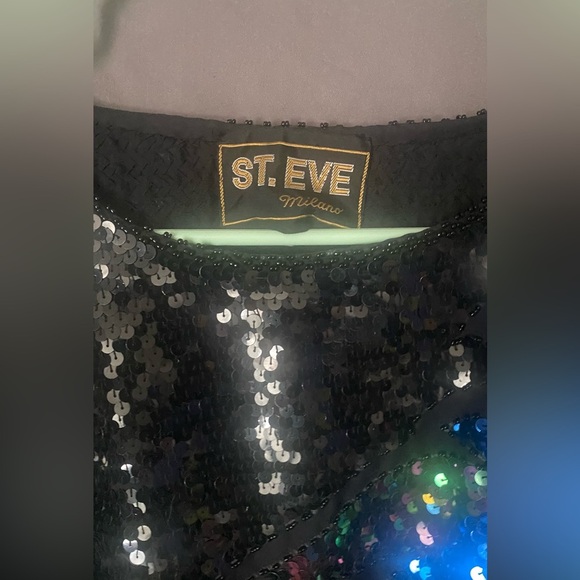 Vtg 80’s Sequin Dolman or Box top sz M / l St Eve - Picture 4 of 7